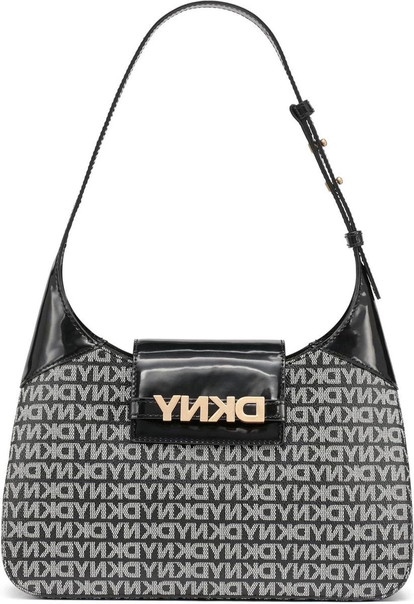 Schoudertas Dames - Handtas - Dagelijks Gebruik - Textuur Detail - 29 cm - Zwart