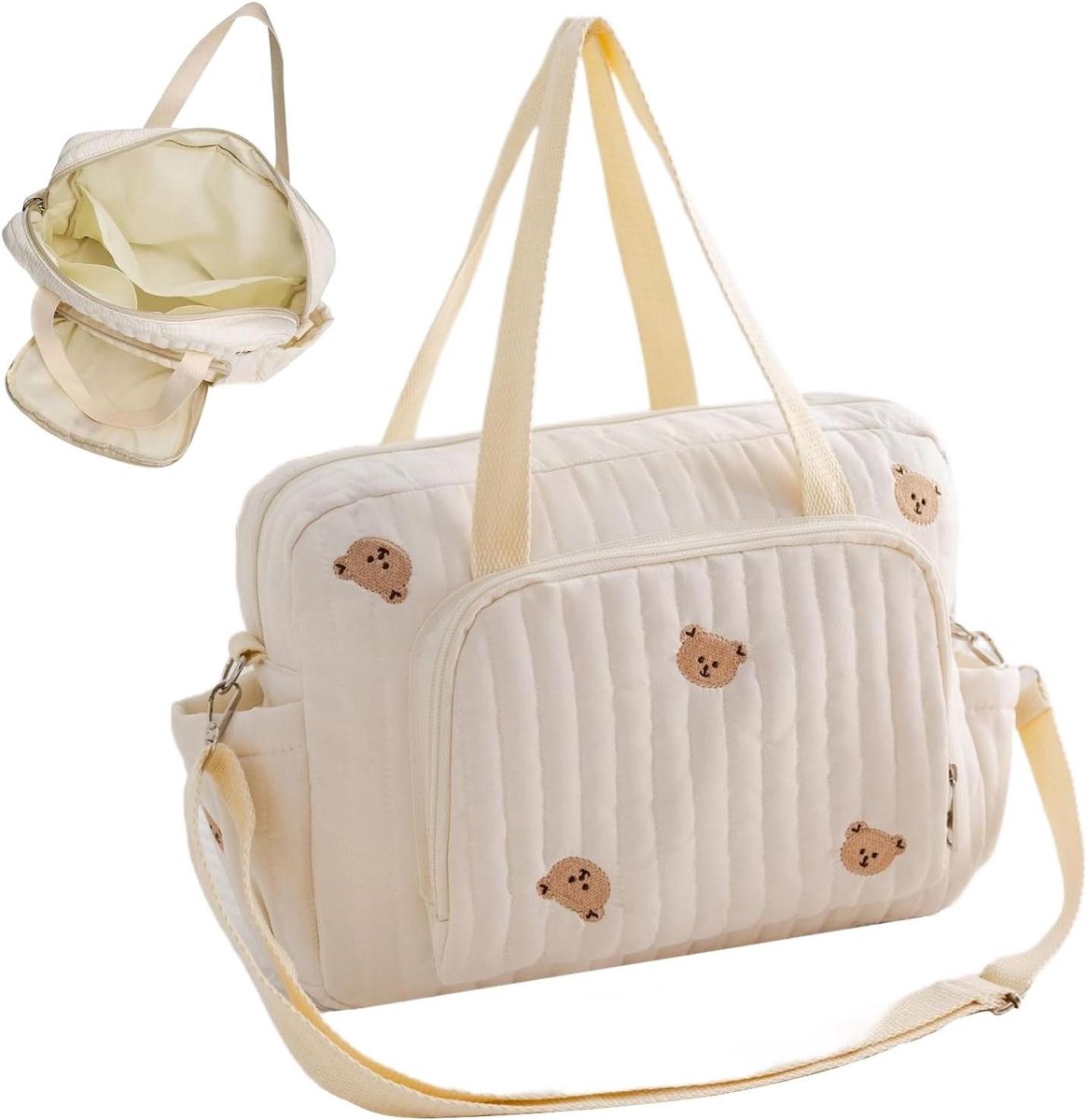 Luier Tote Tas - Draagbare Opbergtas - Baby Verzorging - Extra Capaciteit - 35x10x29cm - Niet gespecificeerd