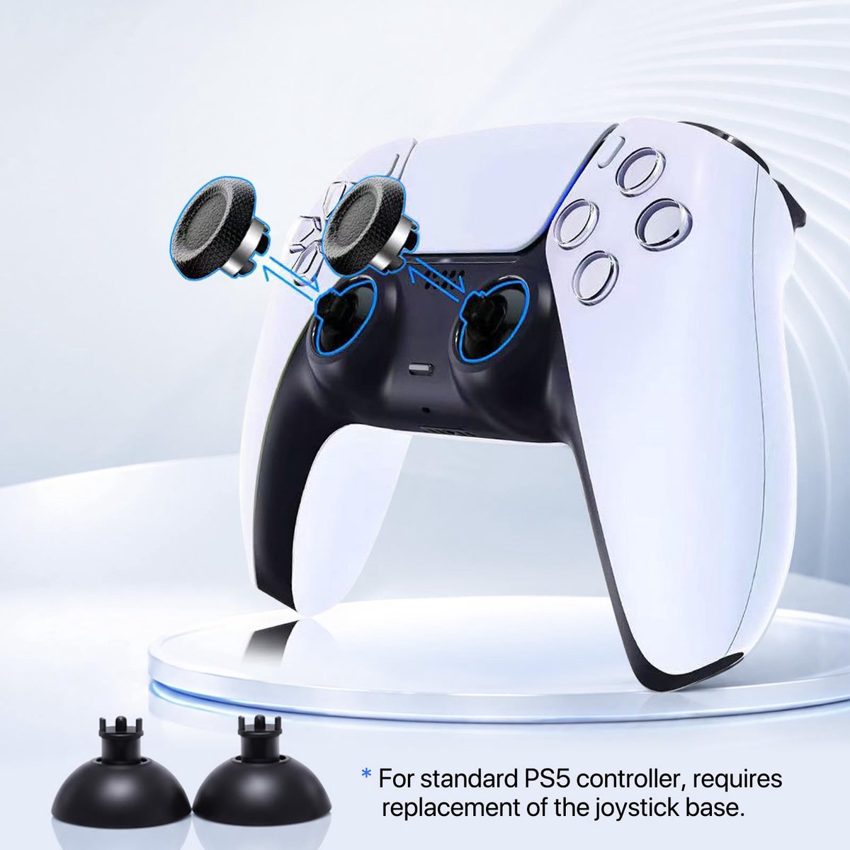 SnelShoppen - AKNES HallPi V6 Lineaire TMR-joystick vervanging voor PS5 DualSense & DualSense Edge Controller met Anti-Drift Elektromagnetische Sensor thumbnail 4