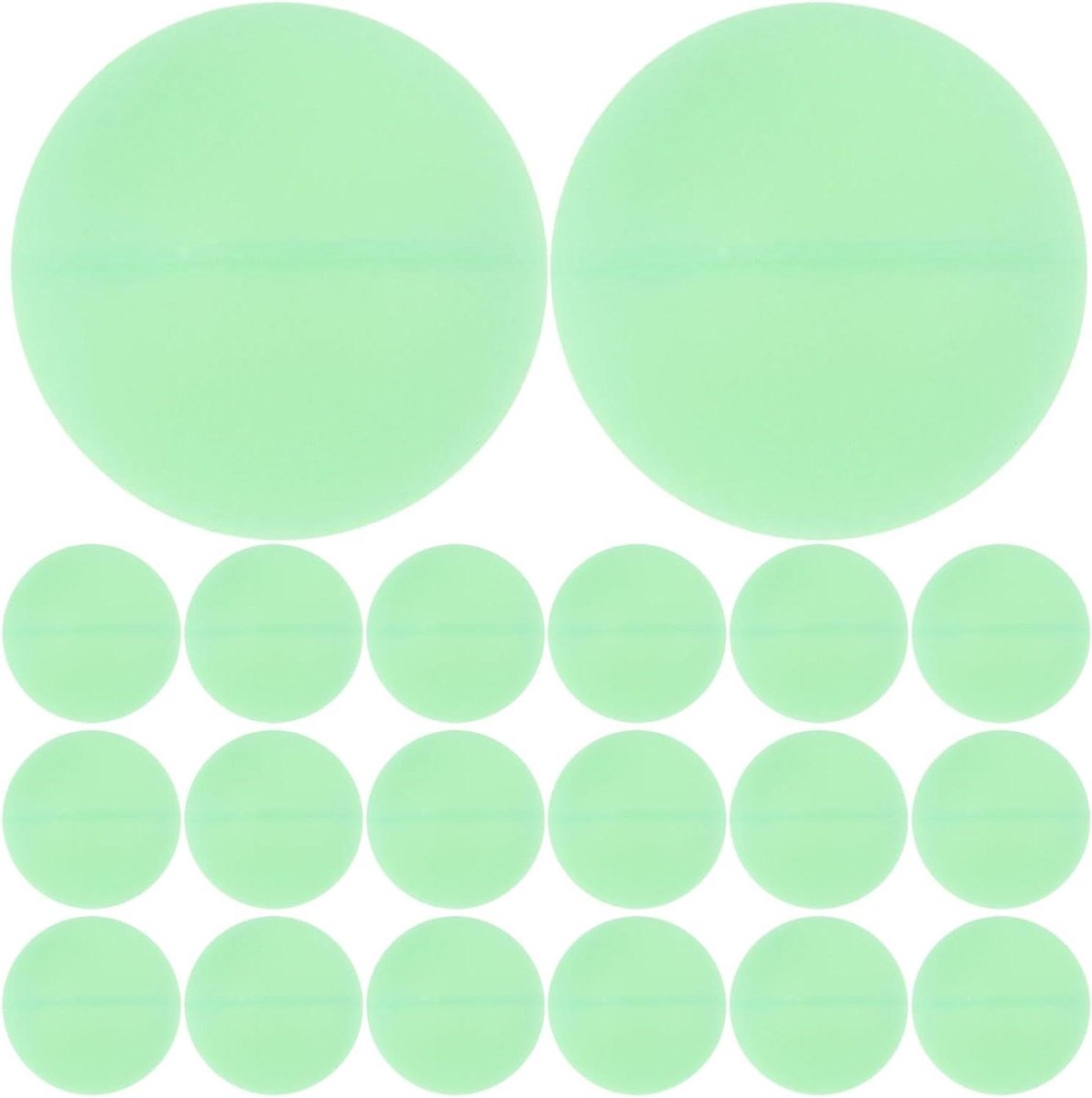 Glow in the Dark Pingpongballen - Lichtgevende Tafeltennisballen - Avondfeesten - Veerkrachtige Constructie - 4 cm - Wit