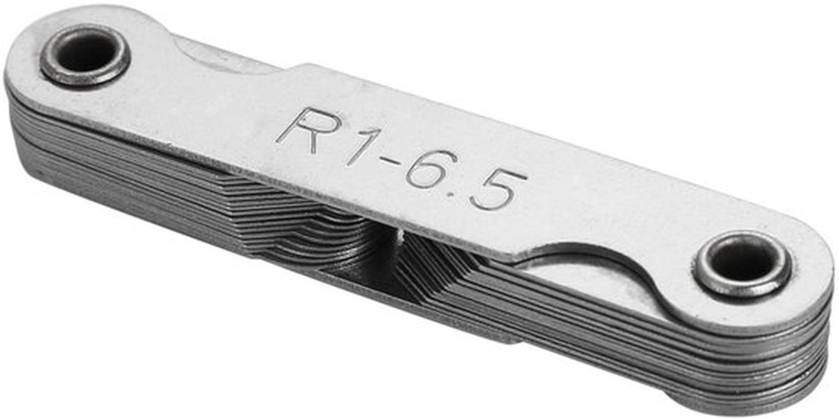 Radiusmeter - Meetinstrument met convex aan de binnenkant en concave aan de buitenkant in roestvrij staal - Duurzaam en roestbestendig - Geschikt voor p..