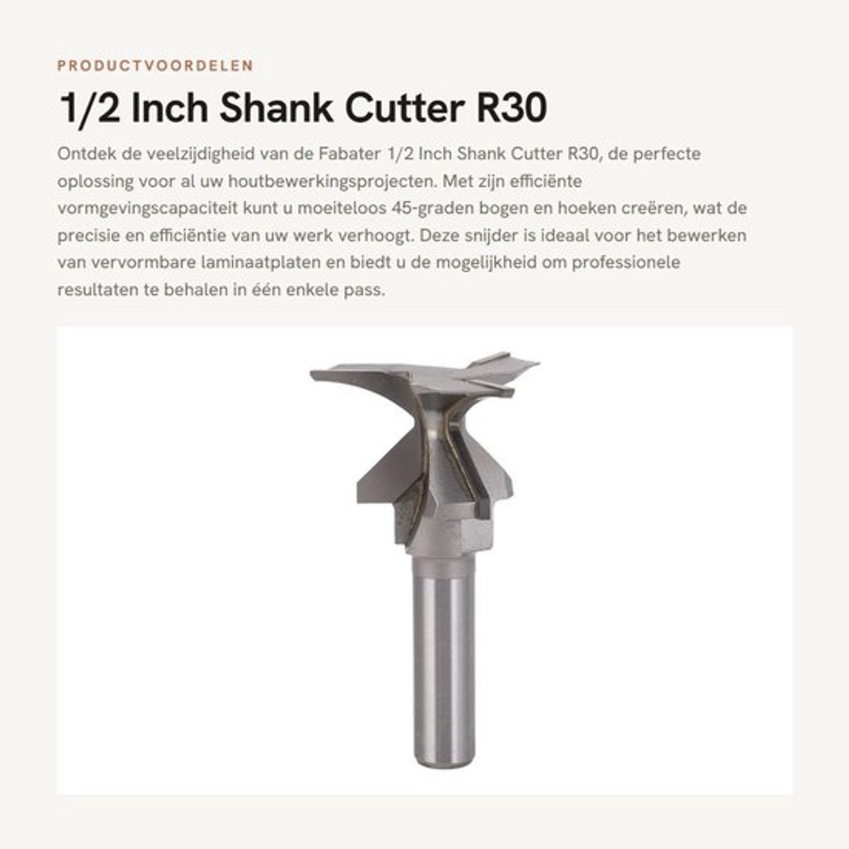 Frezen 1/2 Inch - Efficiënt V-groef Bit - Schokbestendig Gereedschap - Verstelbare Snijkop - Duurzaam Cementstaal - Voor CNC/Machinegebruik - Frees