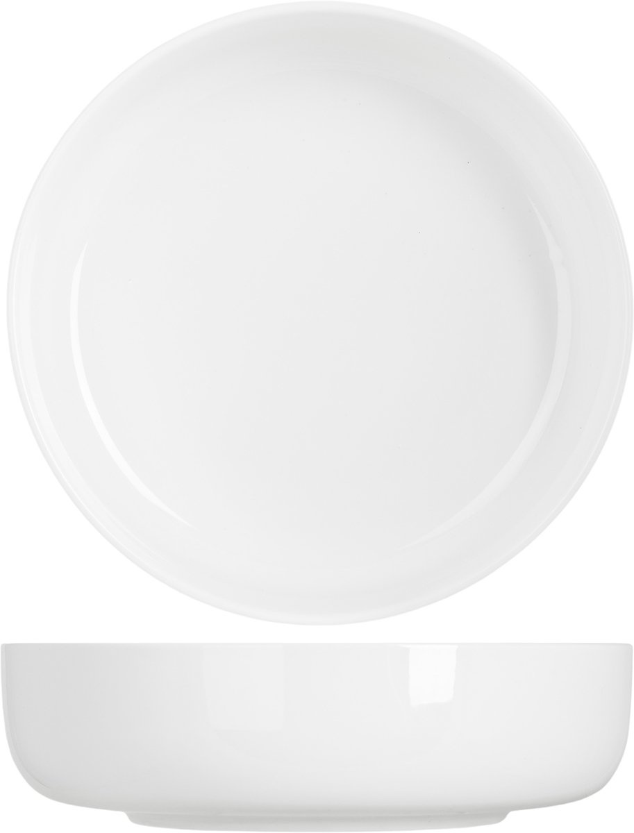 MOON WHITE DIEP BORD D22XH6CM - 1 STUK