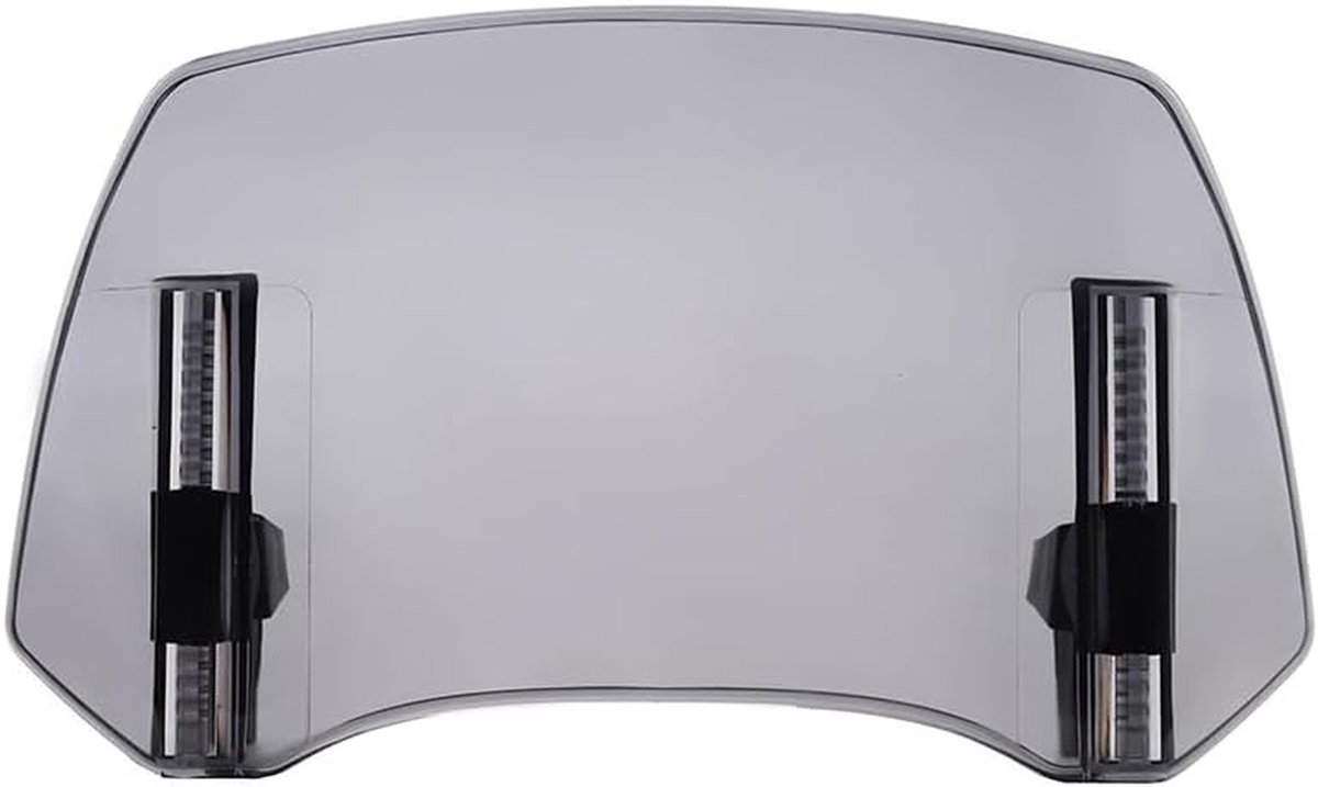 Motorfiets Windscherm - Winddeflector Motor - Verbeter Rijcomfort - Verstelbare Hoogte Hoek - 290mm x 156mm - B-Smoke