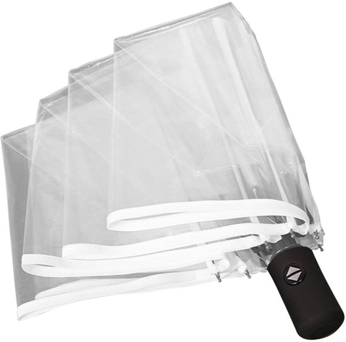 - Transparante Parasols - Stormbestendige Vouwparasol - Ø98cm - Ideaal voor Trouwen - Compact voor Reizen - Geschikt voor Mannen en Vrouwe