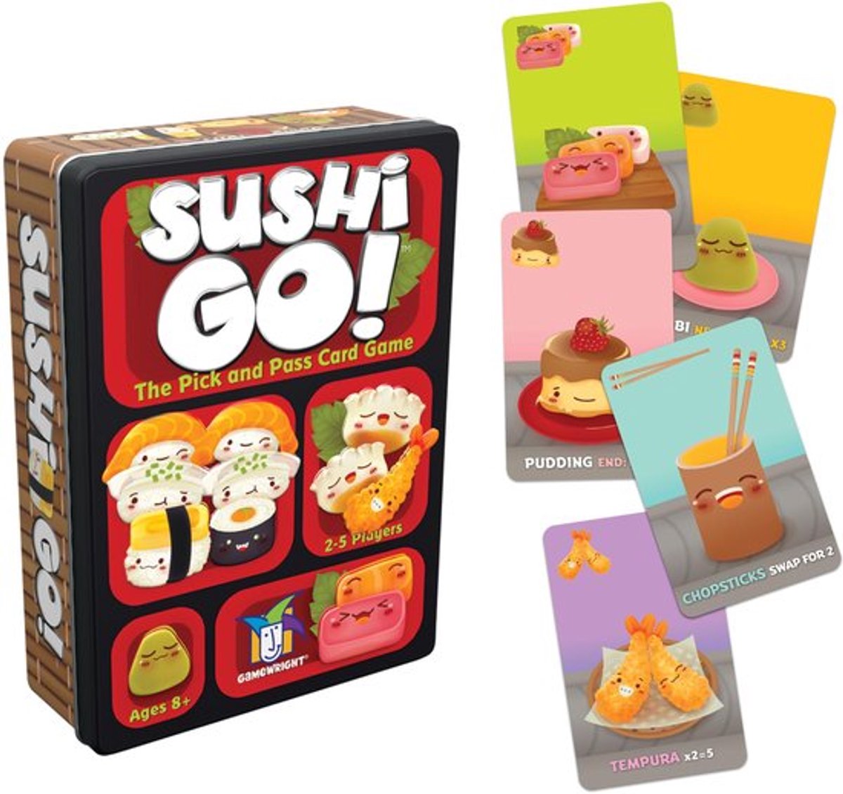Kaartspel Sushi Go - 2-5 Spelers - 15 Minuten Speeltijd - Snel Spelend - Leeftijd 8+ - Verzamel de Beste Combinatie - Bordspel
