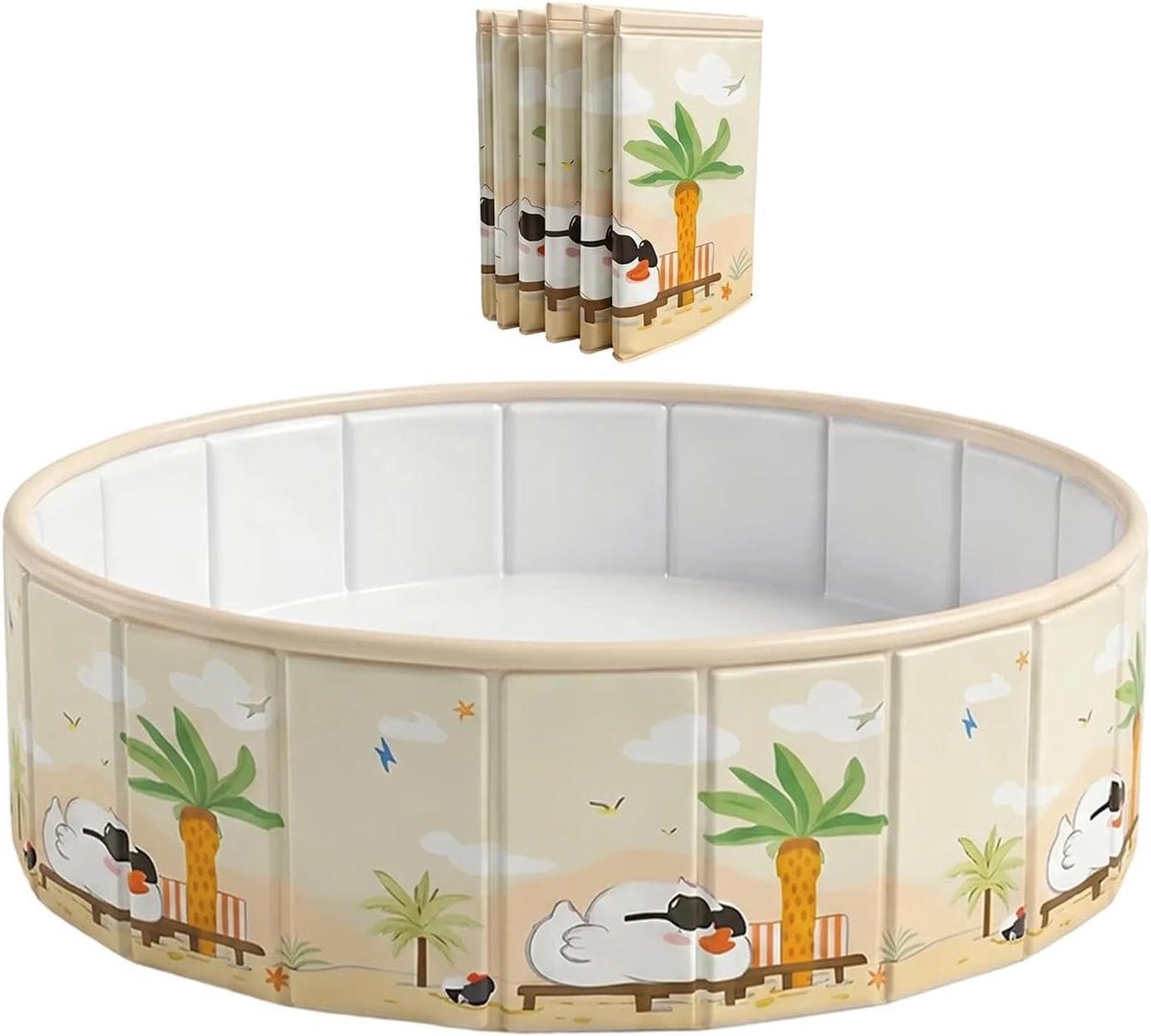 Opvouwbaar Zwembad - Hondenbad Buitenbad - Zomerse Waterpret - Geen Opblaas Nodig - 120x45cm - Blauw