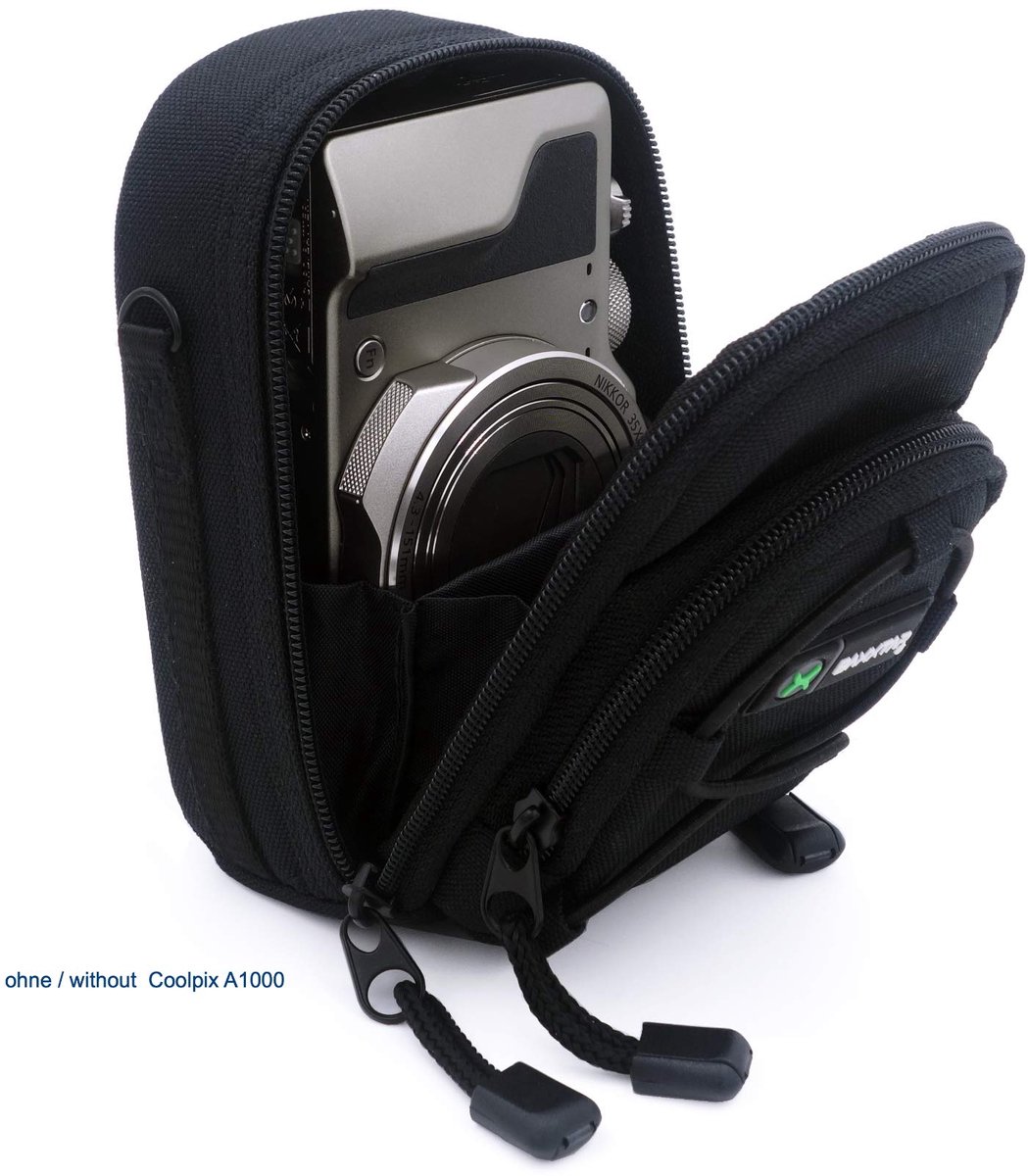 SnelShoppen - Baxxtar Cameratas Compact Zwart voor Digitale Camera's, Waterdicht, Schokbestendig, Lichtgewicht, Ideaal voor Reis, Fotografie, Outdoor
