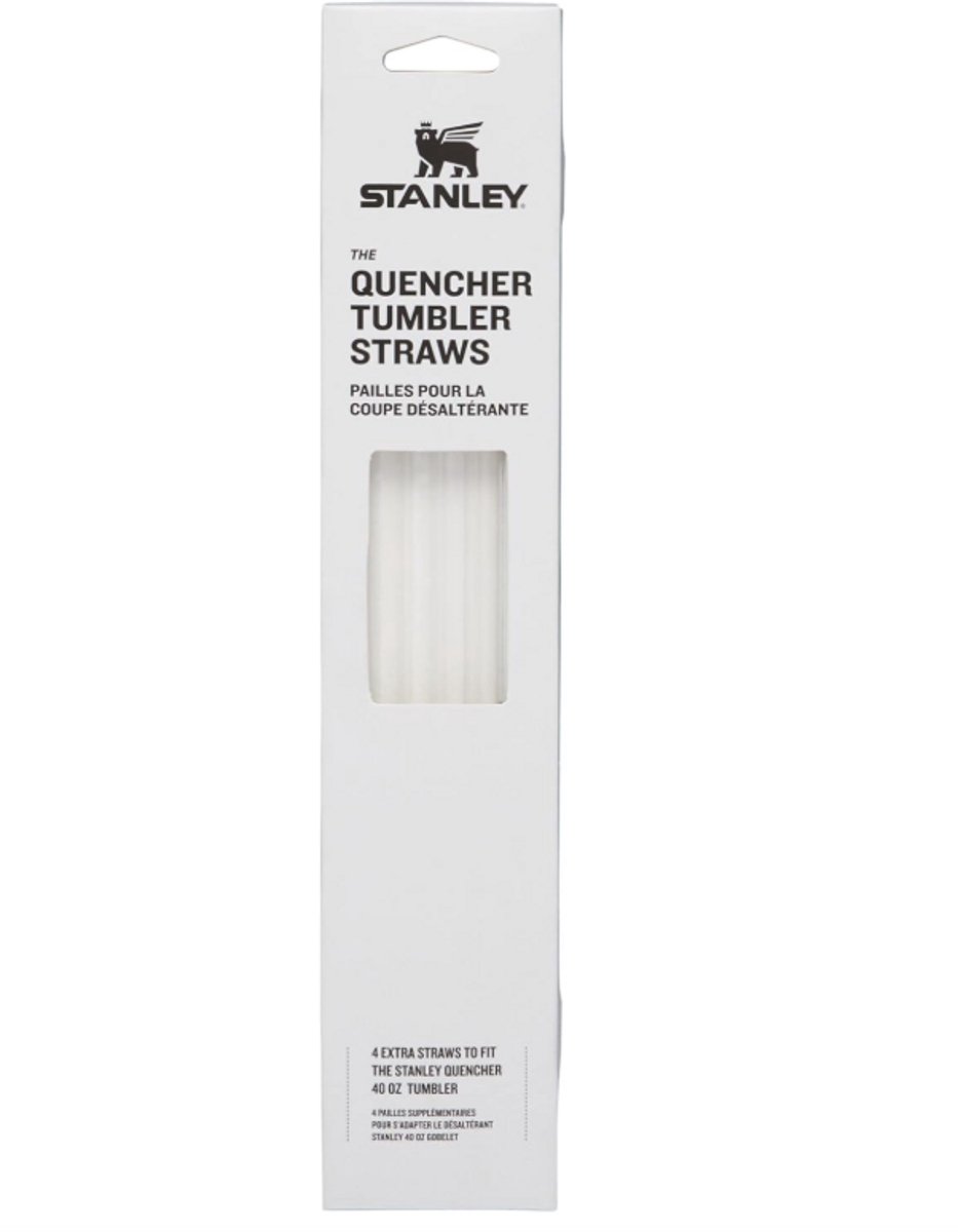 Stanley Quencher Vervangende Rietjes Set (Core 4 stuks)– Herbruikbare Rietjes voor Stanley 40oz / 1.2L Tumbler – BPA-vrij – Originele Stanley Accessoires