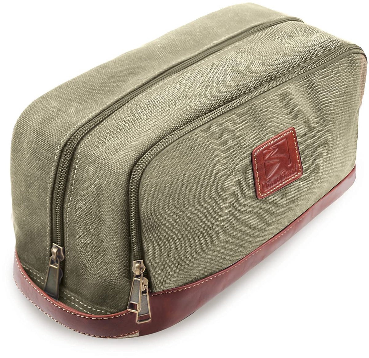 Dailygoods - Reistas voor Mannen en Vrouwen - Waterdichte Canvas Toilettas met Vegan Leer