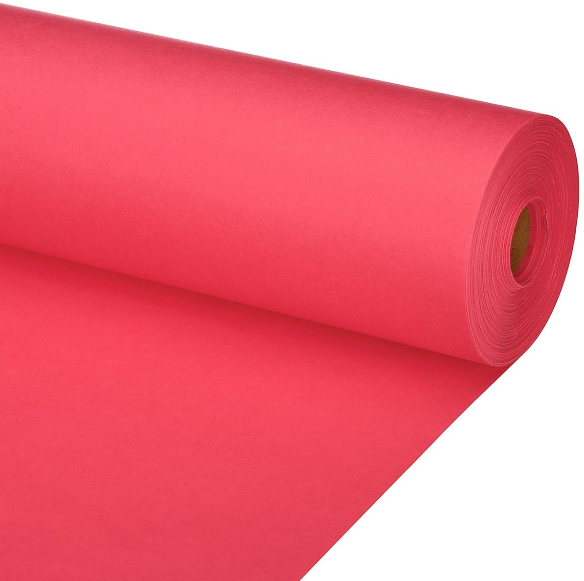 Dailygoods - Kraft Geschenkpapier 50.8 x 500 cm - Rood 80 gsm voor Verpakking en Creatieve Projecten