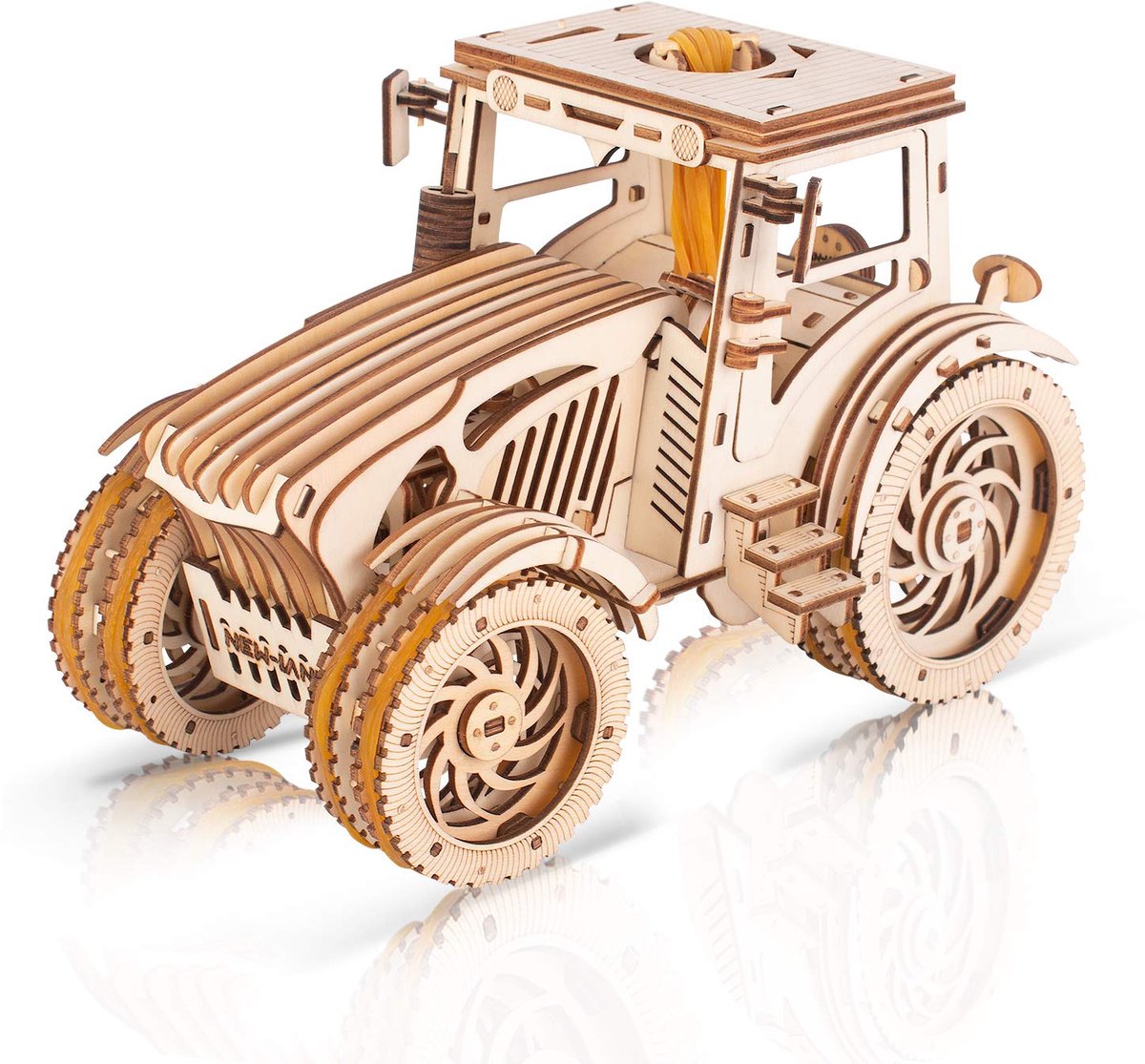 Dailygoods - Modelbouw Set - Houten Tractormodel om te Bouwen, 3D Puzzel voor Volwassenen