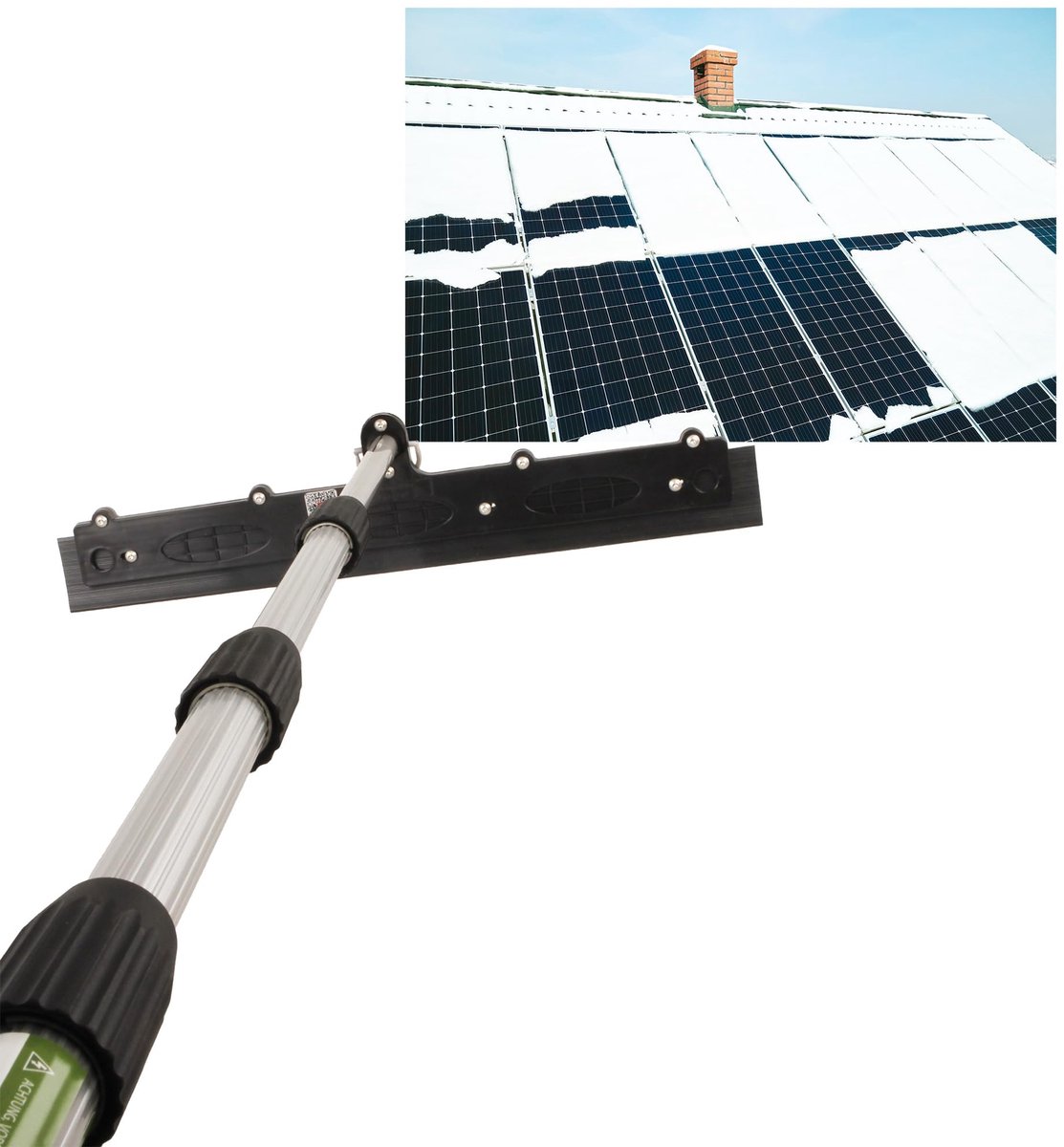 Dailygoods - Professionele telescoopstang 6 meter - Freeline Edition met sneeuwschuiver