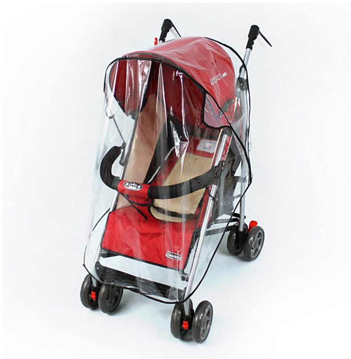 Dailygoods - Universele Regenhoes voor Kinderwagen - Transparante Bescherming tegen Weersinvloeden