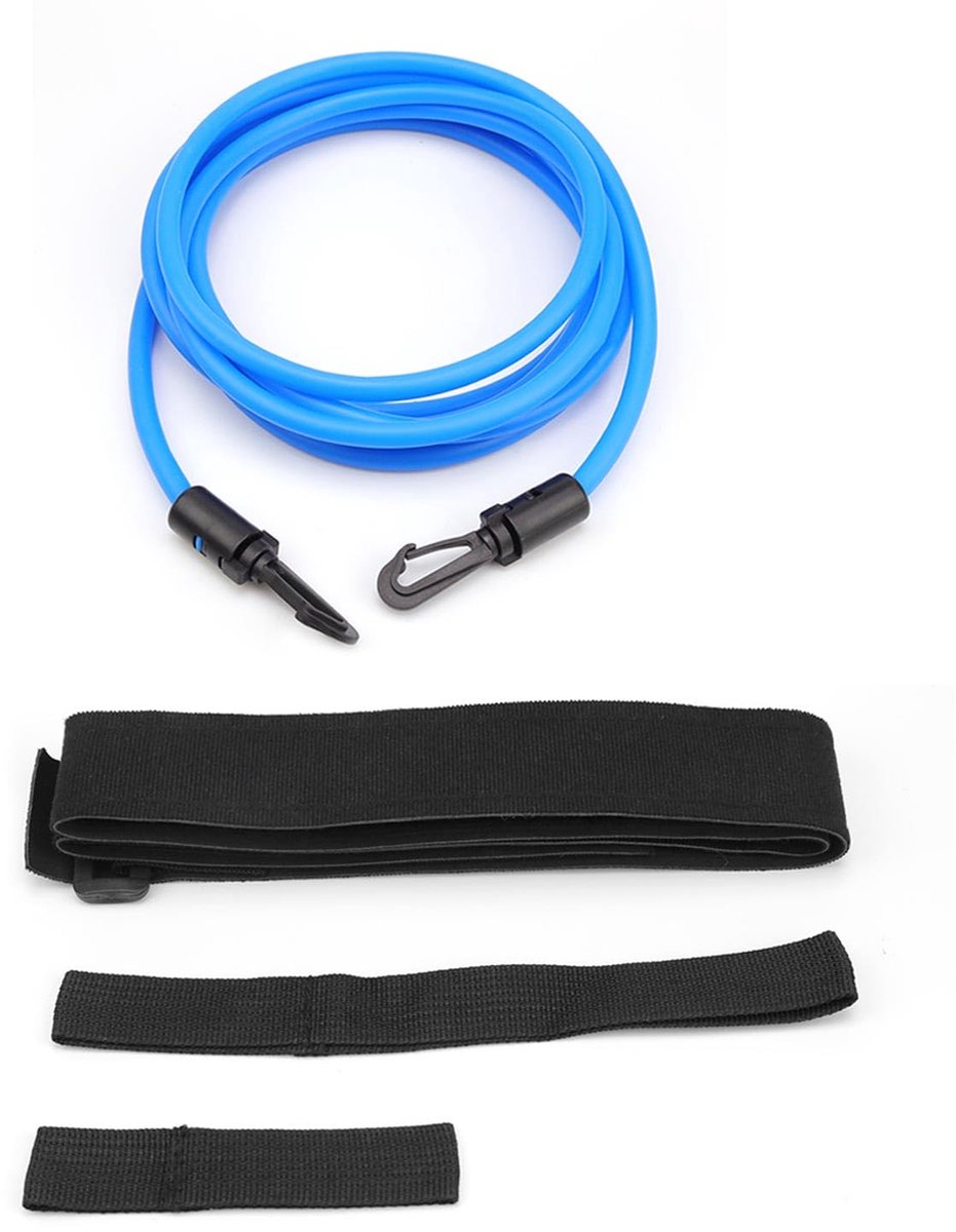 Dailygoods - Verstelbare Zwemgordel 4 meter met Netzakje - Ideaal voor Krachttraining en Watersport