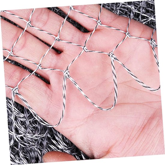 Visnet Vervangingen - Schepnet Gaasnet - Vissen Garnalen Vangen - Verbreed Verdikt Gaas - 40x35x35cm - Grijs — afbeelding 3