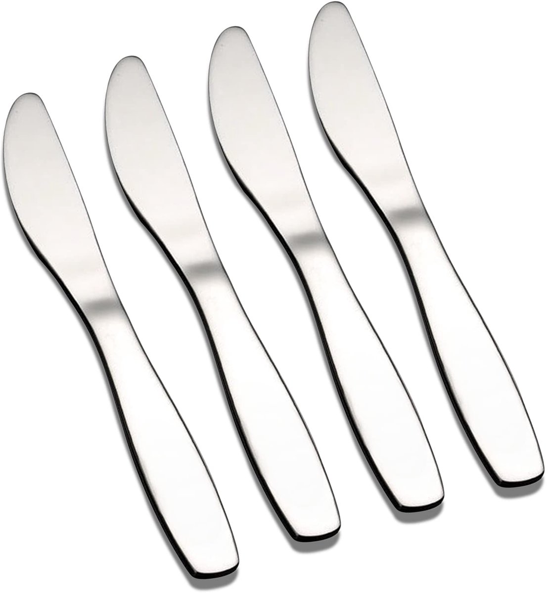 Dailygoods - Premium Kinderbestekset 4-delig - Roestvrij Staal Zilver