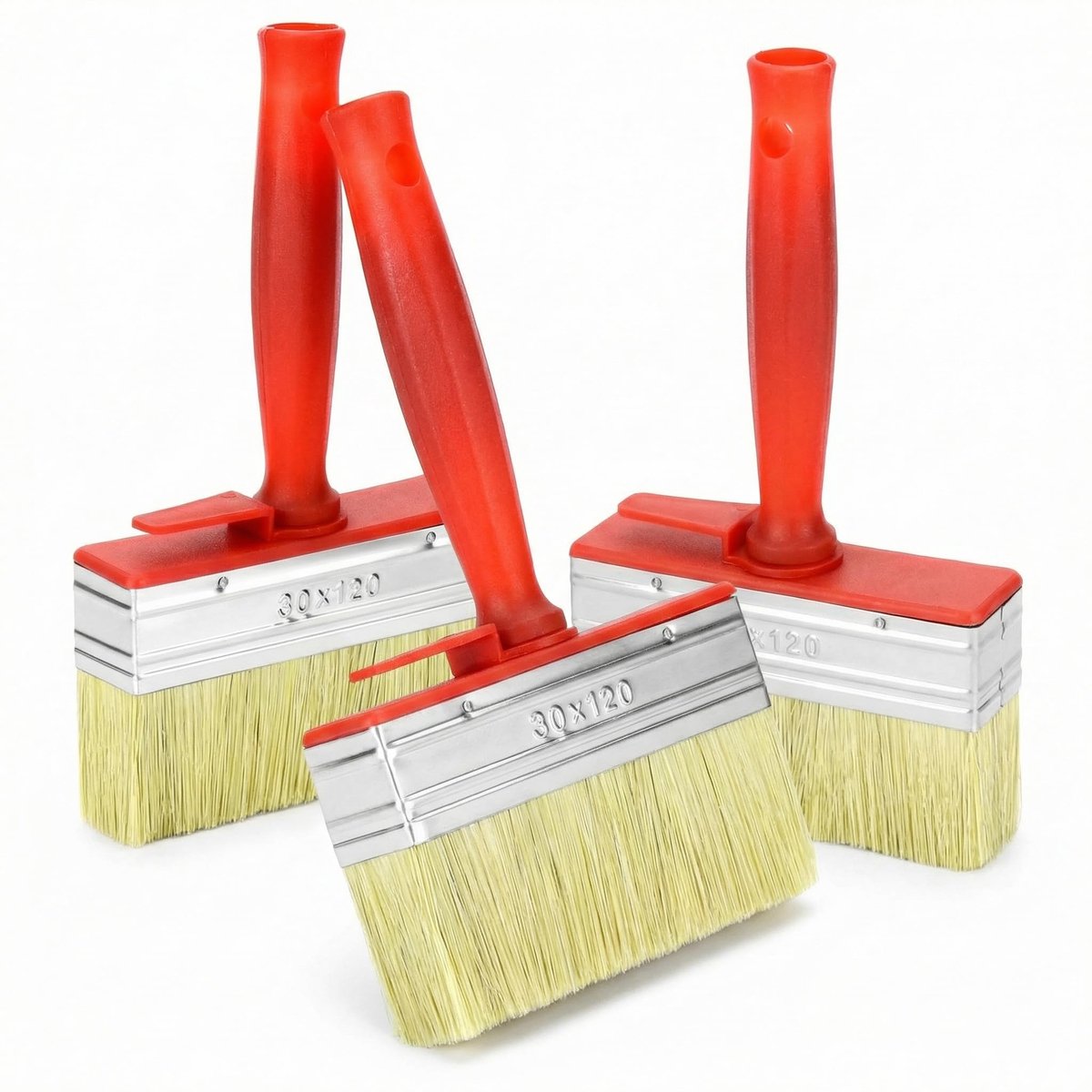Dailygoods - 3 Delige Kwastenset - Perfect voor Buiten Schilderwerk, 30 x 120 mm