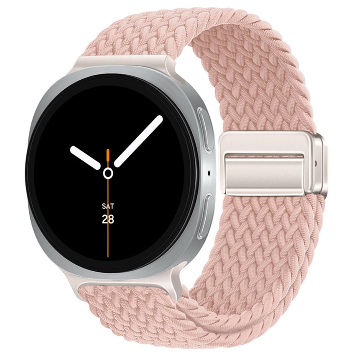 Dailygoods - Gevlochten Magneetband voor Galaxy Watch 8 - Elastische Nylon Armband