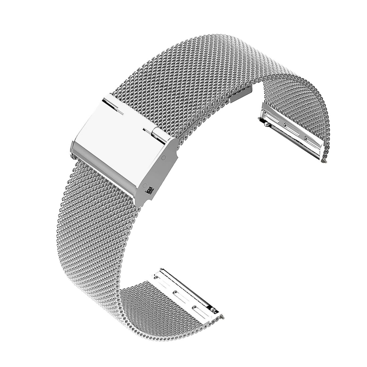 Dailygoods - Quick Release Horlogeband van Gevlochten Metaal - Universele Band voor Smartwatches
