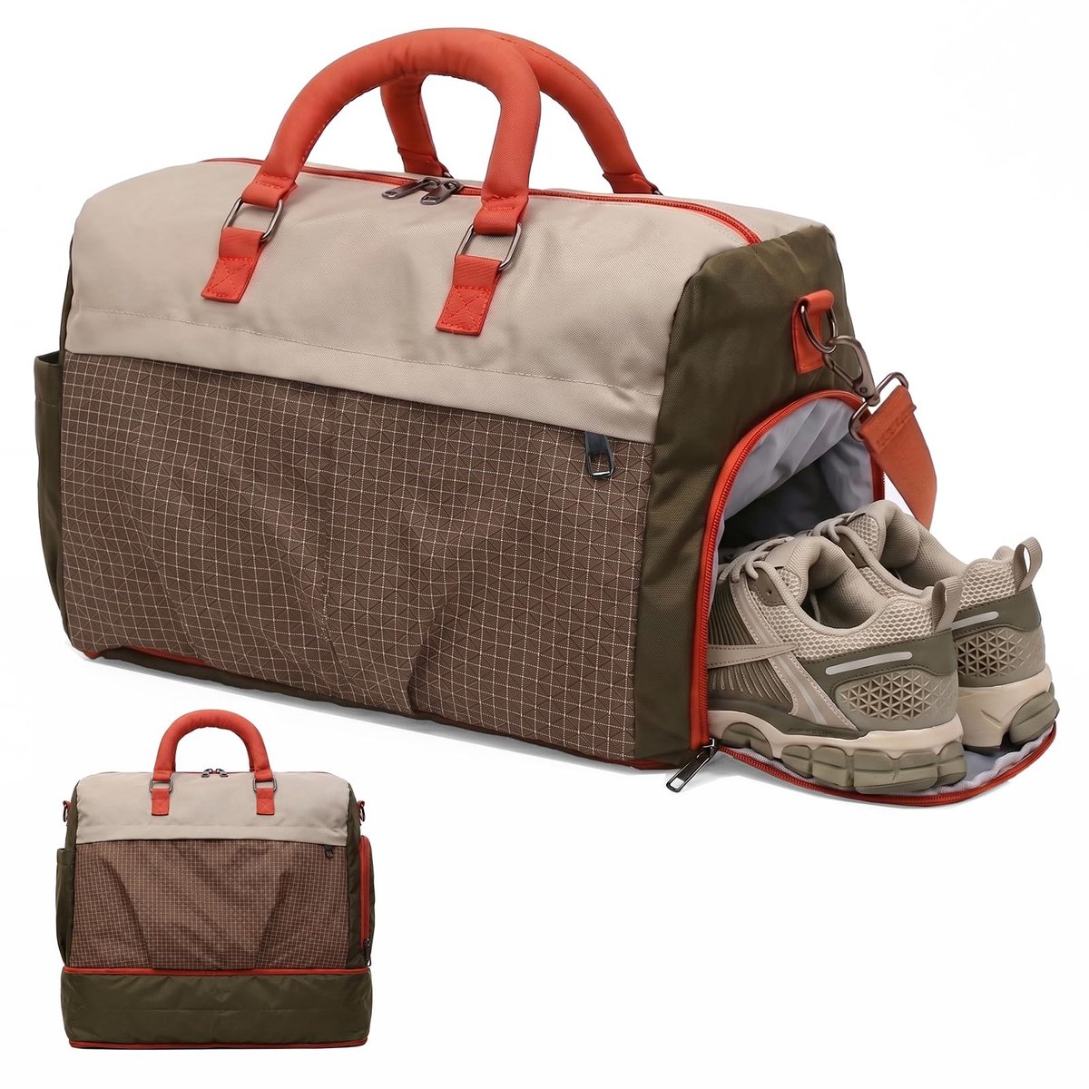 Dailygoods - Sporttas Duffeltas - Bruin - Klassiek