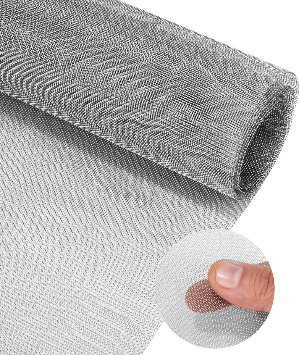 Dailygoods - Filtergaas - 304 Draadweefsel 30 x 200 cm voor Insectenbescherming en Dierpreventie