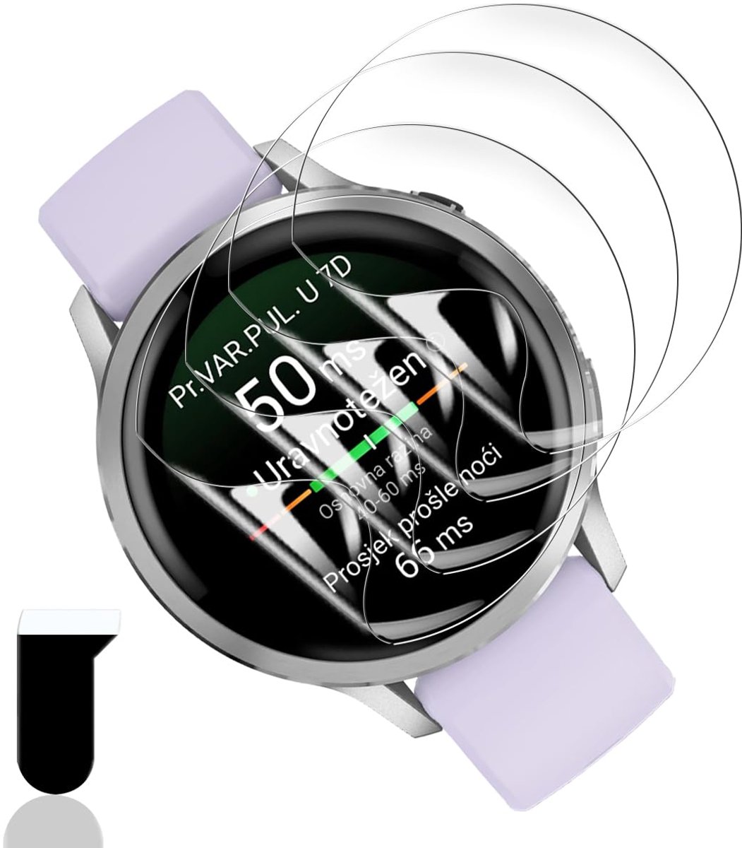 Dailygoods - Screen Protector voor Garmin Venu 3S/Garmin Venu 4 - 4 Stuks HD Transparant