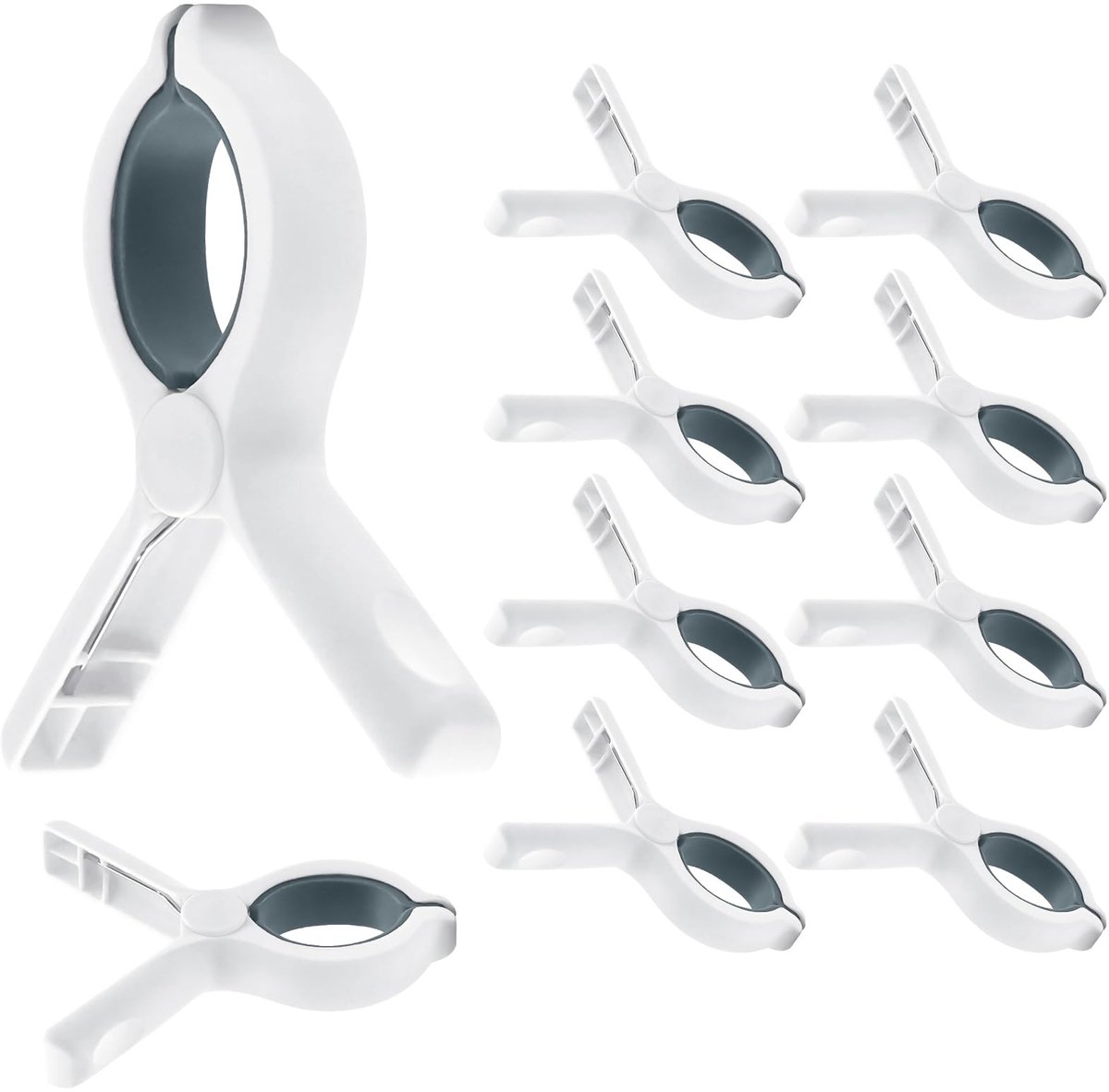Dailygoods - 12 Stuks Grote Towel Clips - Winddicht voor Strandstoelen en Badhanddoeken