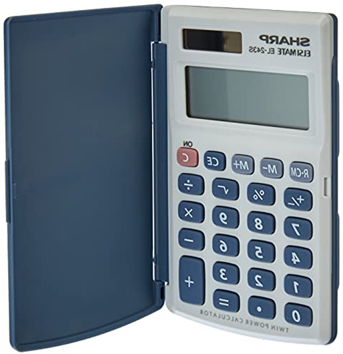 Rekenmachine - Zakrekenmachine Cijfermachine - Dagelijkse Berekeningen - Twin Power Zonne-energie - 10.5 cm - Wit