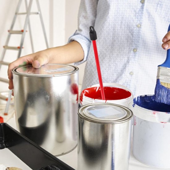 Mixer Opzetstukken - Mixstaven - Mengen van Materialen - Efficiënt en Snel - 42 cm Lengte - Rood — afbeelding 2