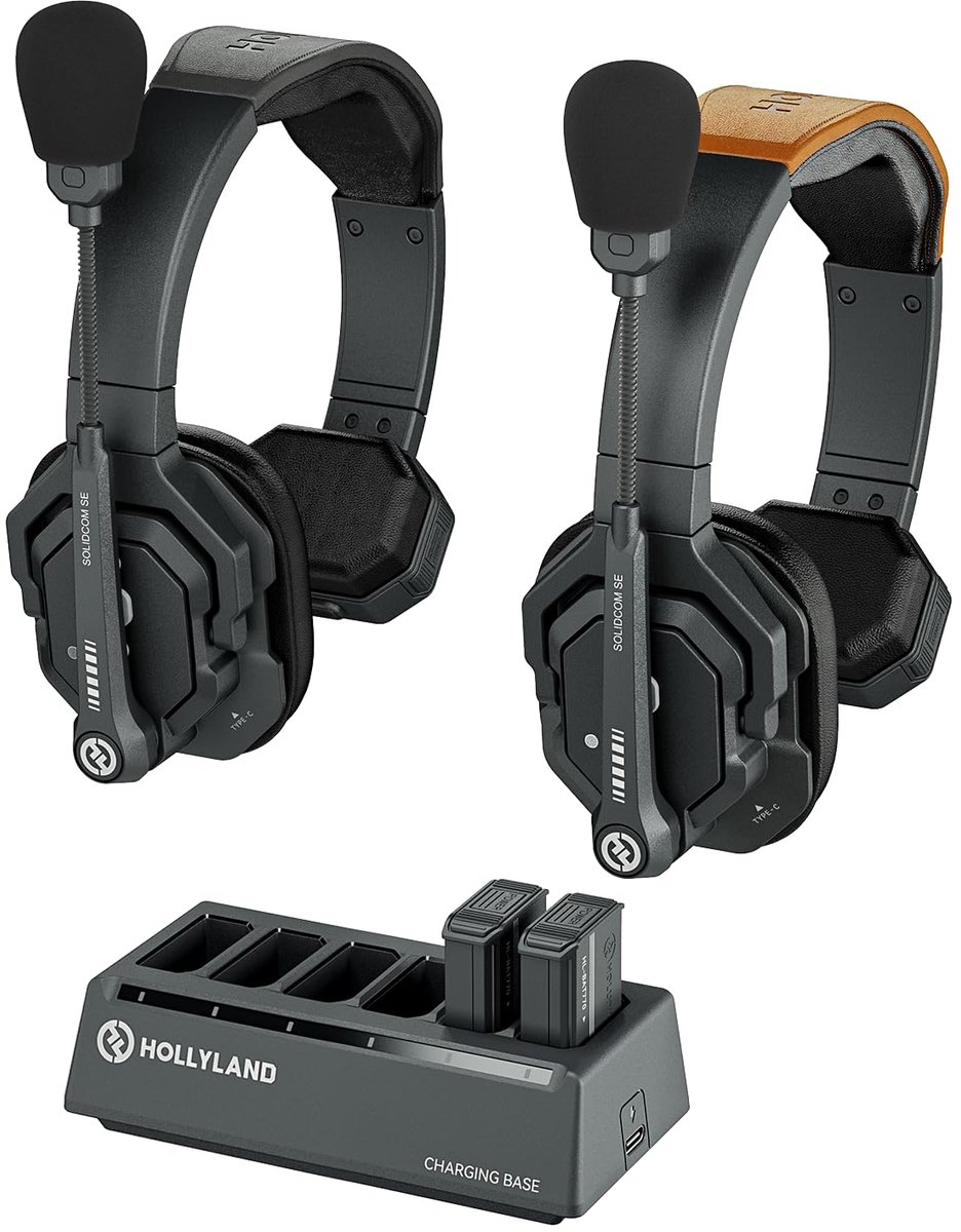 SnelShoppen - Draadloos Intercom Headset Systeem - 2.4G Volledige Duplex Communicatie - 2 Gebruikers - ENC Ruisonderdrukking - 350m Bereik - Enkel Oor