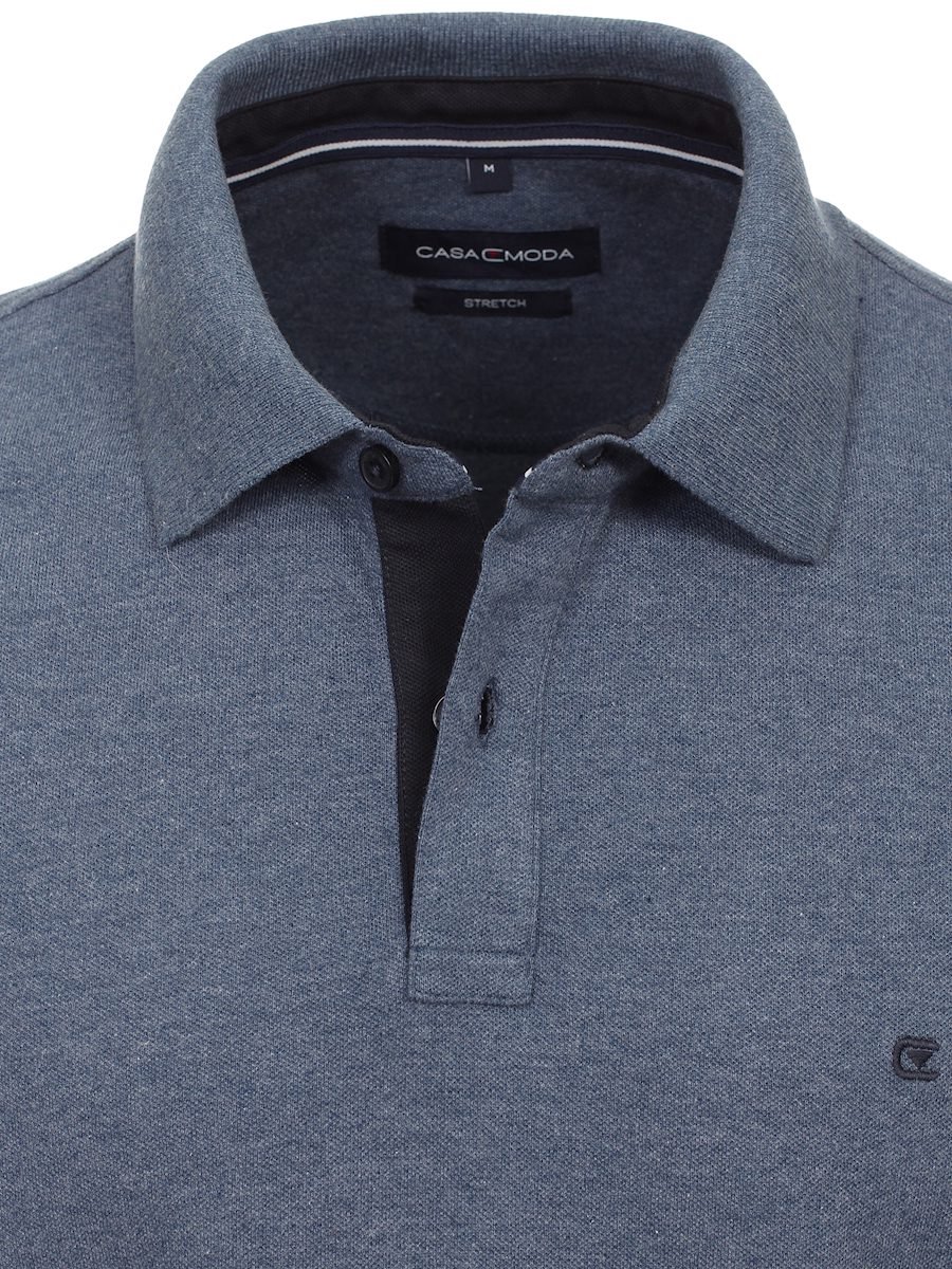 Casa Moda Polo Shirt Comfort Fit Effen Stretch 004470-126 - S