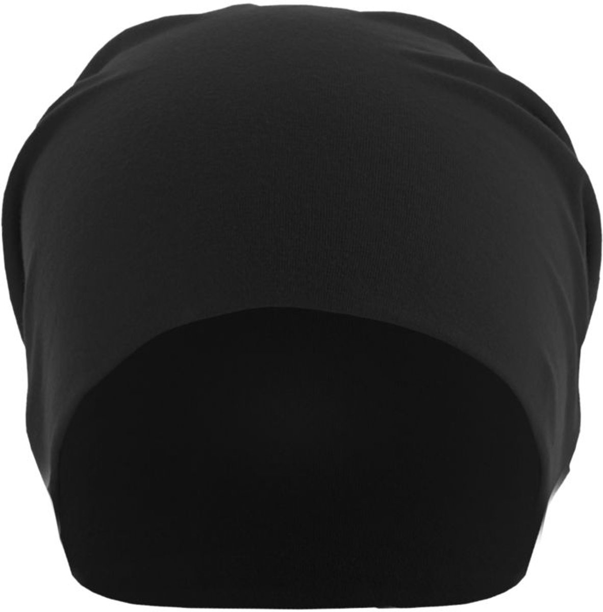 MasterDis Beanie Muts Zwart – Jersey Muts van Katoen met Stretch (L/XL)
