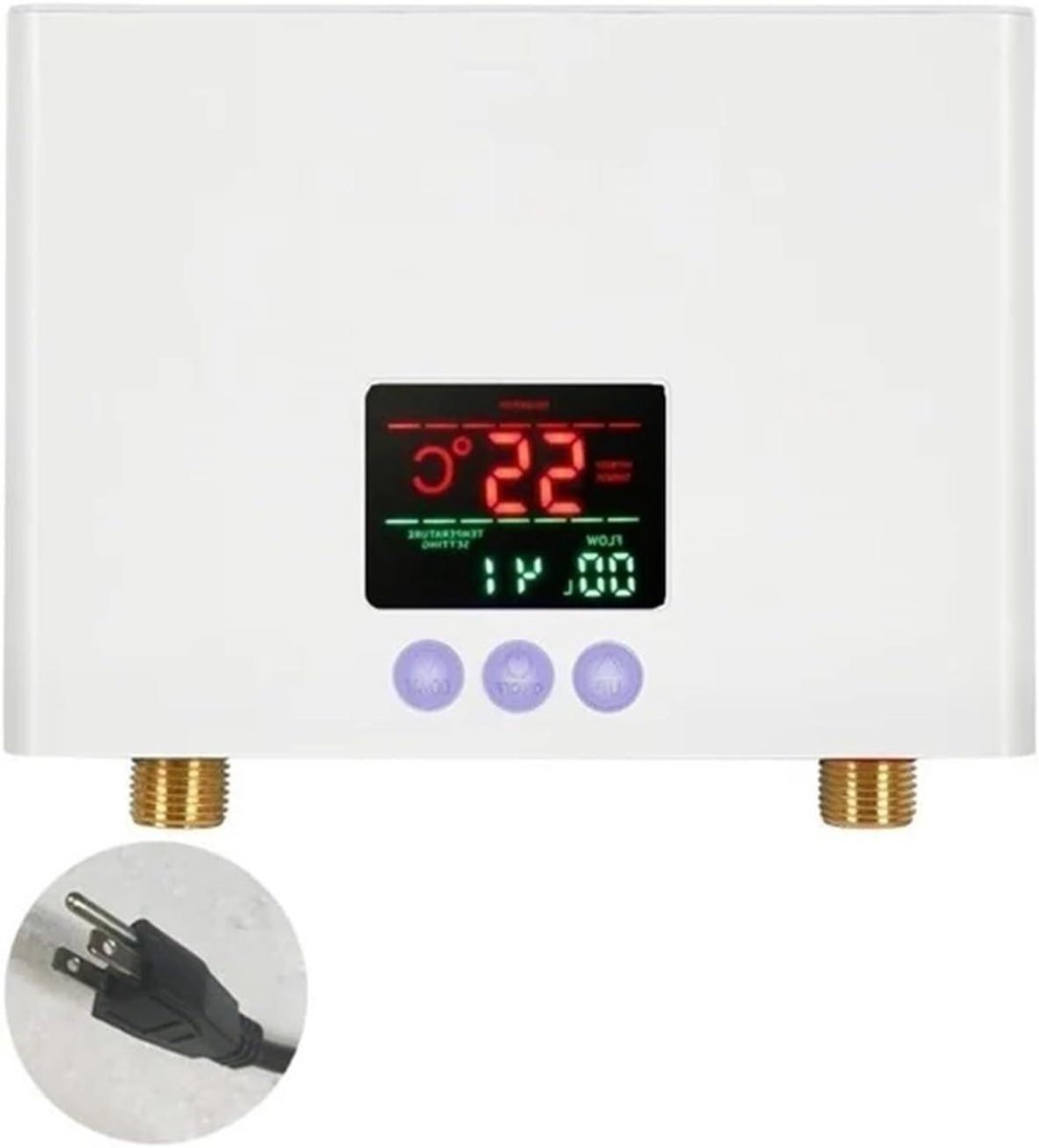 Directe Waterverwarmer - Mini Boiler Keuken - Snel Warm Water - Instelbare Temperatuur - 3500W - Wit