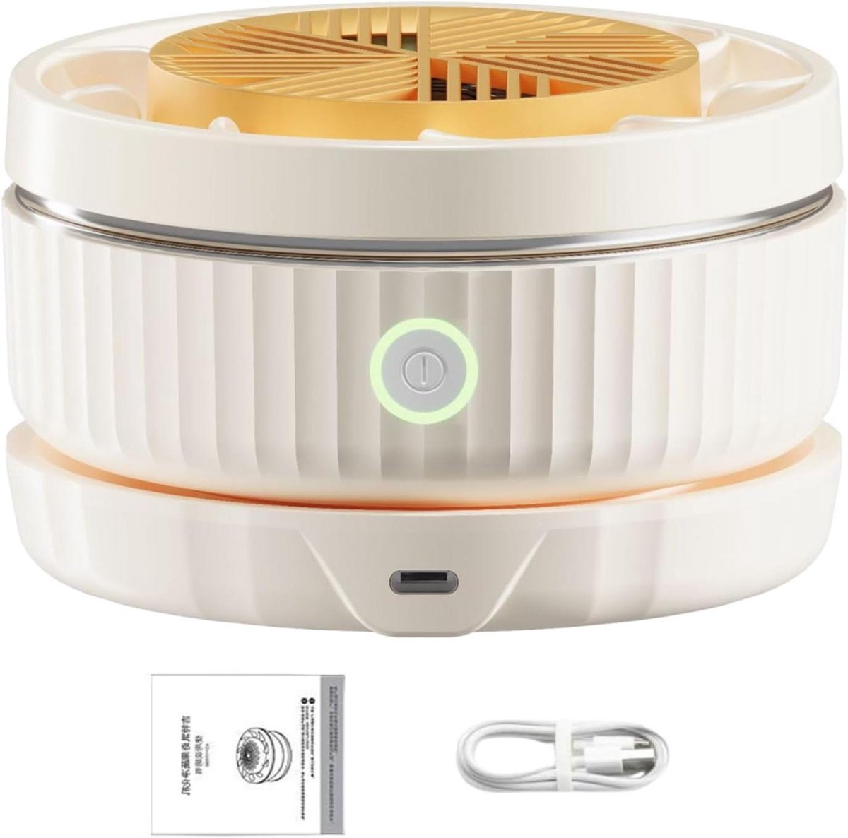 Fruitreiniger Keuken - Groente Wasapparaat - Voedsel Veiligheid - Automatische Rotatie - 15 x 15.1 x 13 cm - Wit