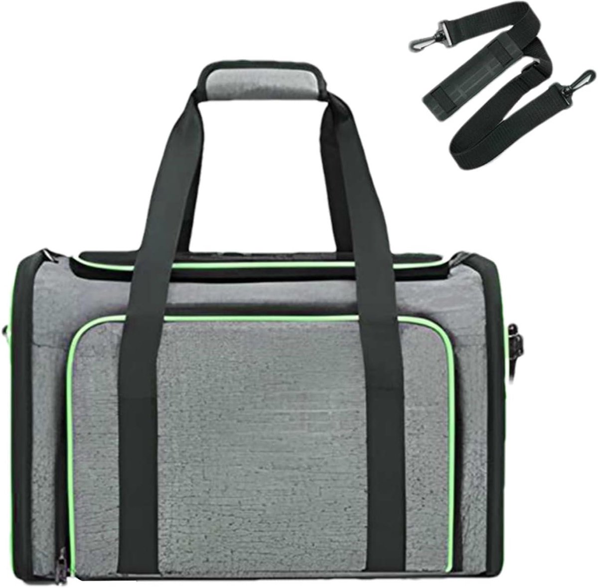 Huisdier Reistas - Draagbare Hondentas - Reizen met Huisdier - Opvouwbaar Tentbed - 39 x 27 x 11 cm - Groen