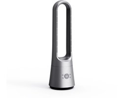 oROMI Bladloze Torenventilator 63 cm – 45W – 3 Snelheden en 3 Windmodi – Afstandsbediening – 24-uurs Timer – Oscillatie – Aromafunctie – Zilver