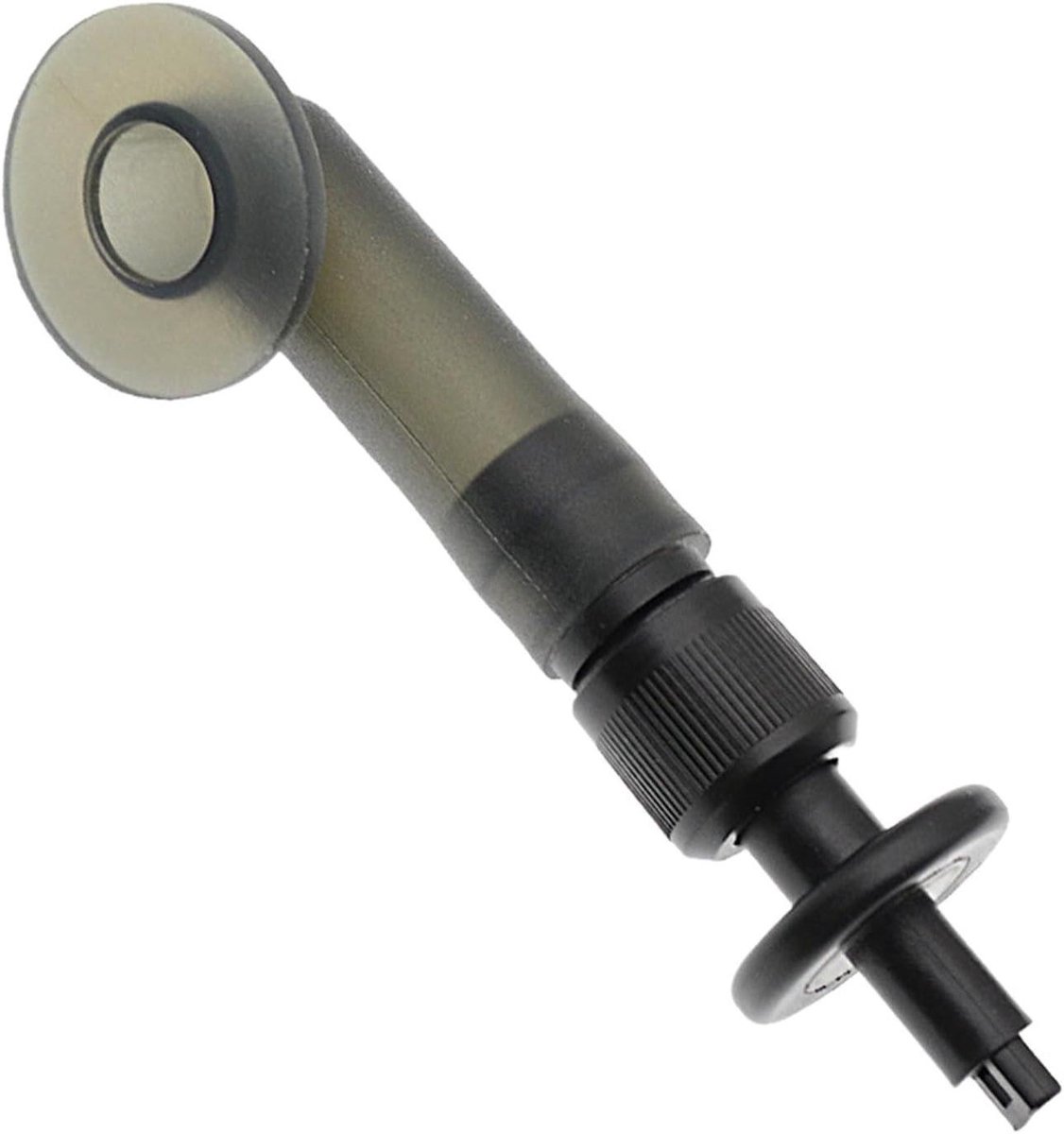 Opblaasbaar Mondstuk - Duikadapter Plankpomp - Watersport Accessoire - Eenrichtingsventiel - 7 cm Lengte - Zwart