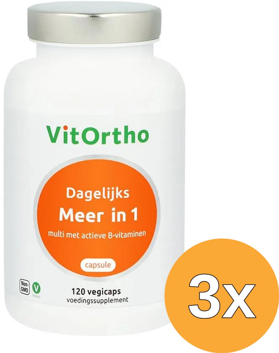 3x VitOrtho Meer in 1 Dagelijks (120 vega capsulesa)