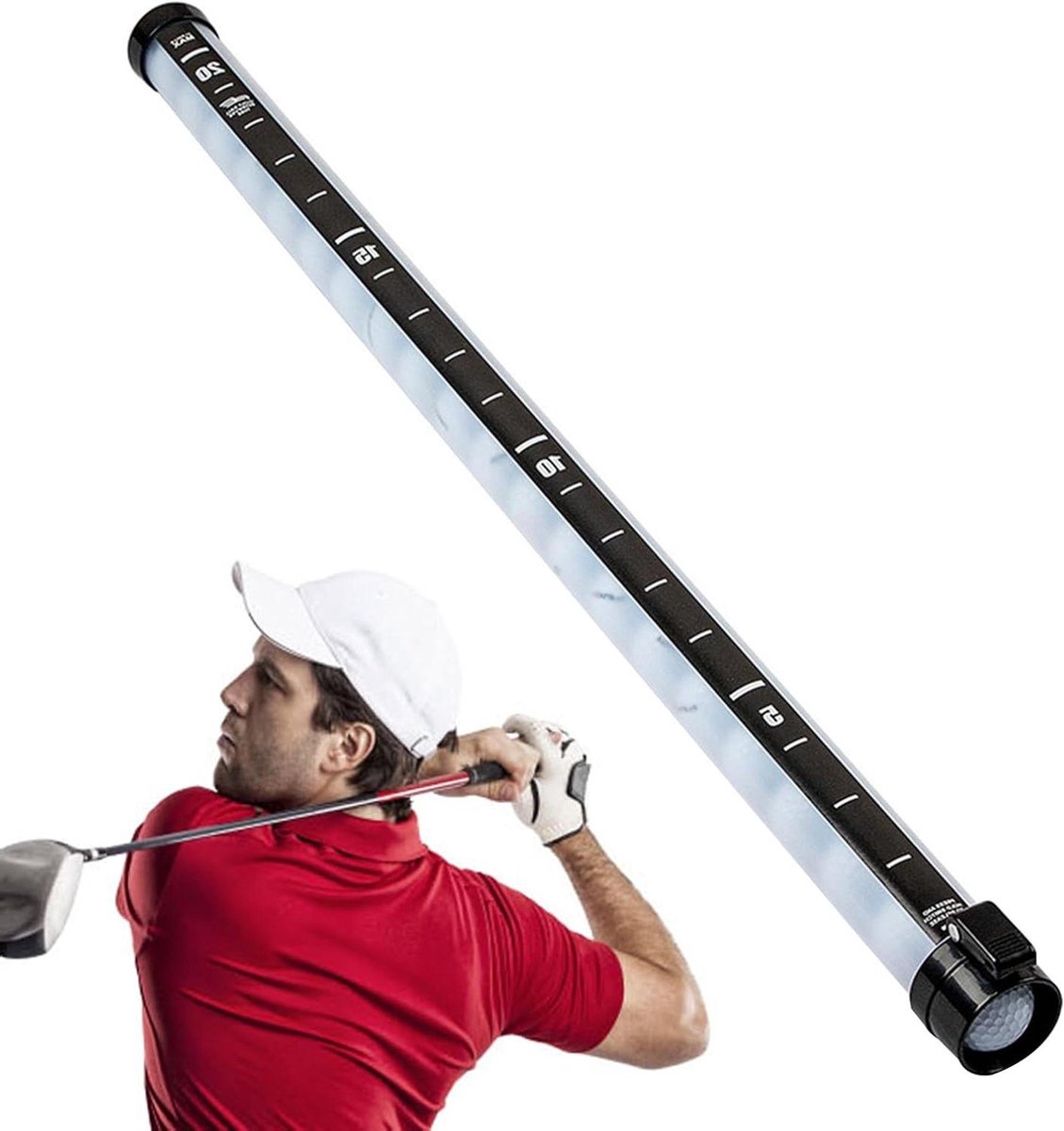 Golfbal Buizenraper - Golfbal Verzamelaar - Golfen op de baan - Transparant ontwerp - 21 ballen - Transparant
