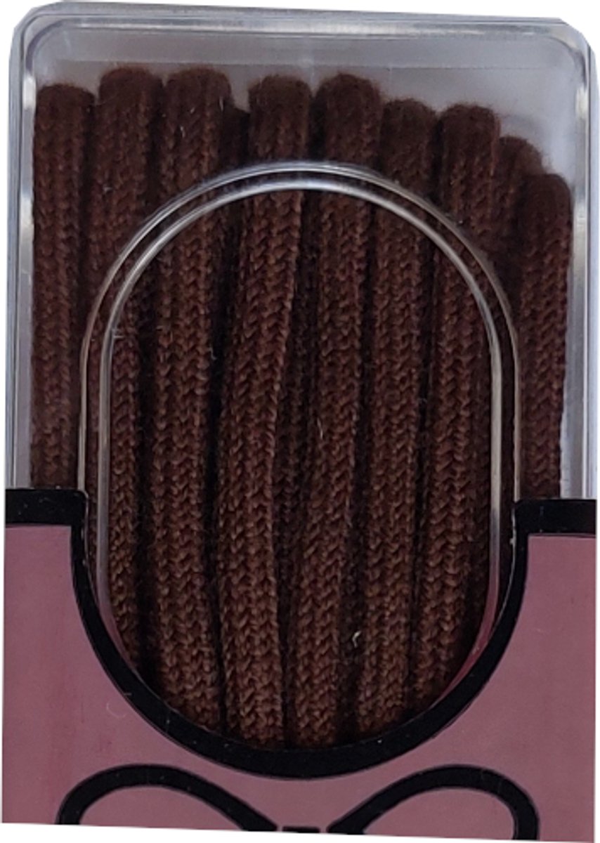 Bob Veter - Donker Bruin - Dun Rond - Lengte 150 cm - Dikte 2,5 mm - Schoenveter