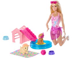 Barbie Zwemfeestje voor Puppy's