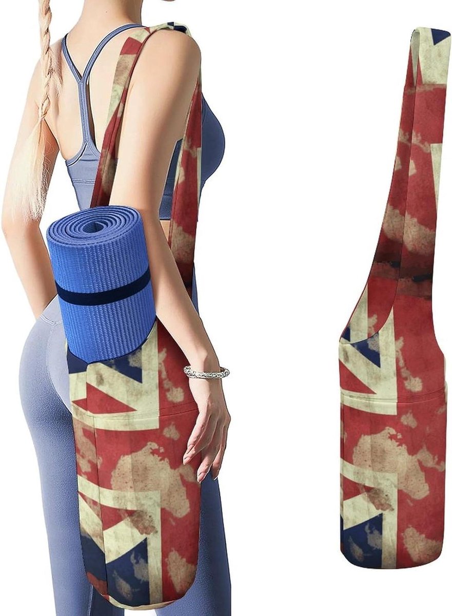 Yoga Mat Tas - Draagtas Yoga - Sporten en Fitness - Groot Zijvak - 50x40x18cm - Stijl