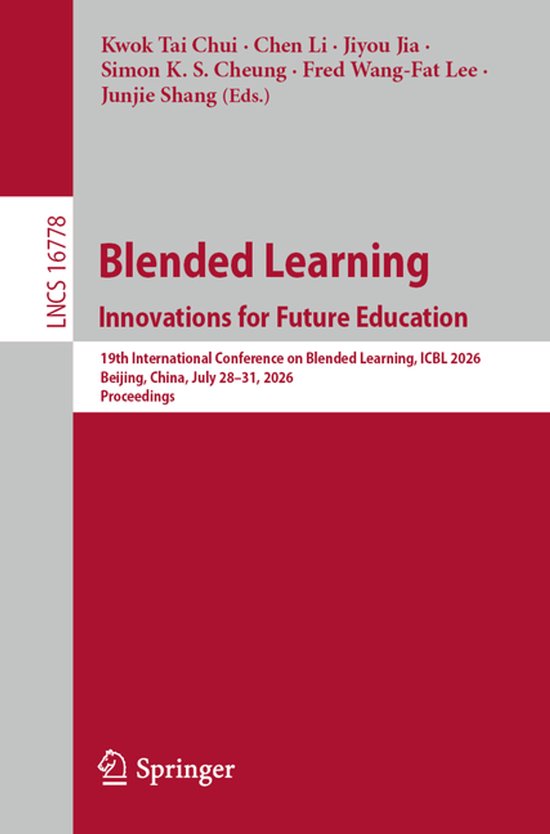 Lecture Notes in Computer Science16778- Blended Learning. In ... - cover