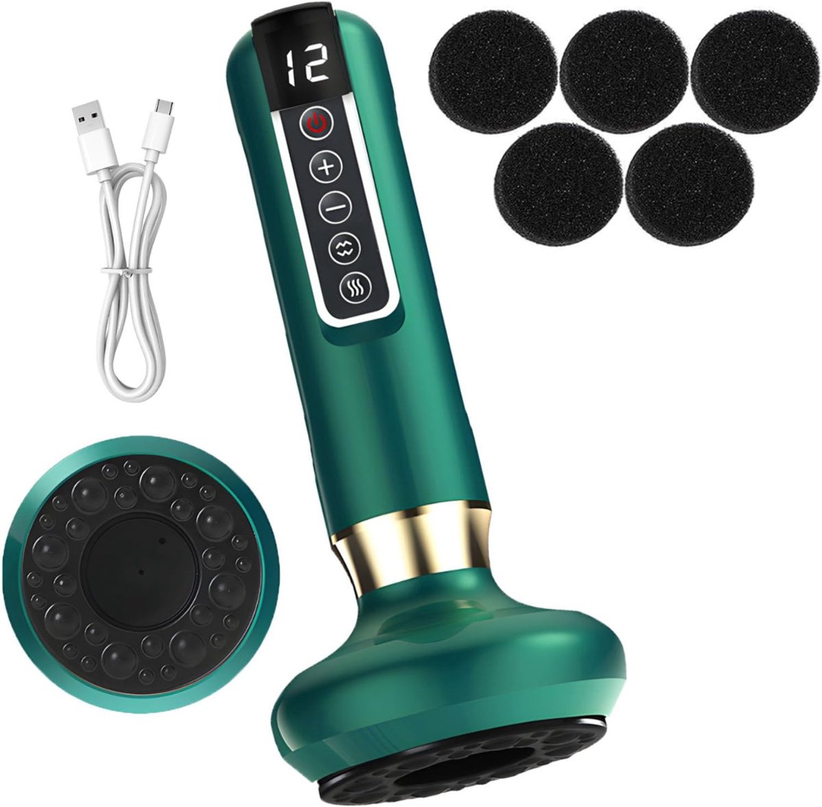 ApexArte® Cellulite Massage Apparaat - Massage Apparaat - Anti Cellulitis Apparaat - Groen