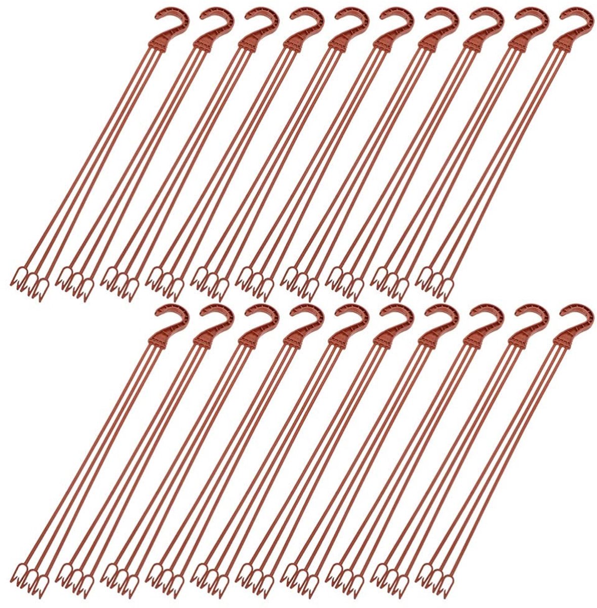 Dailygoods - 25 Stuks Hangende Plantenpot Haken - Robuuste Plastic Hangers