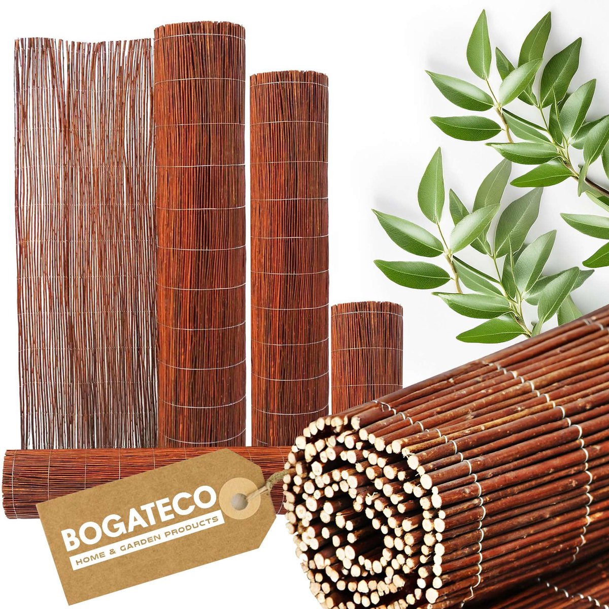 Dailygoods - Rieten Mat voor Terras en Tuin - 150 cm x 300 cm