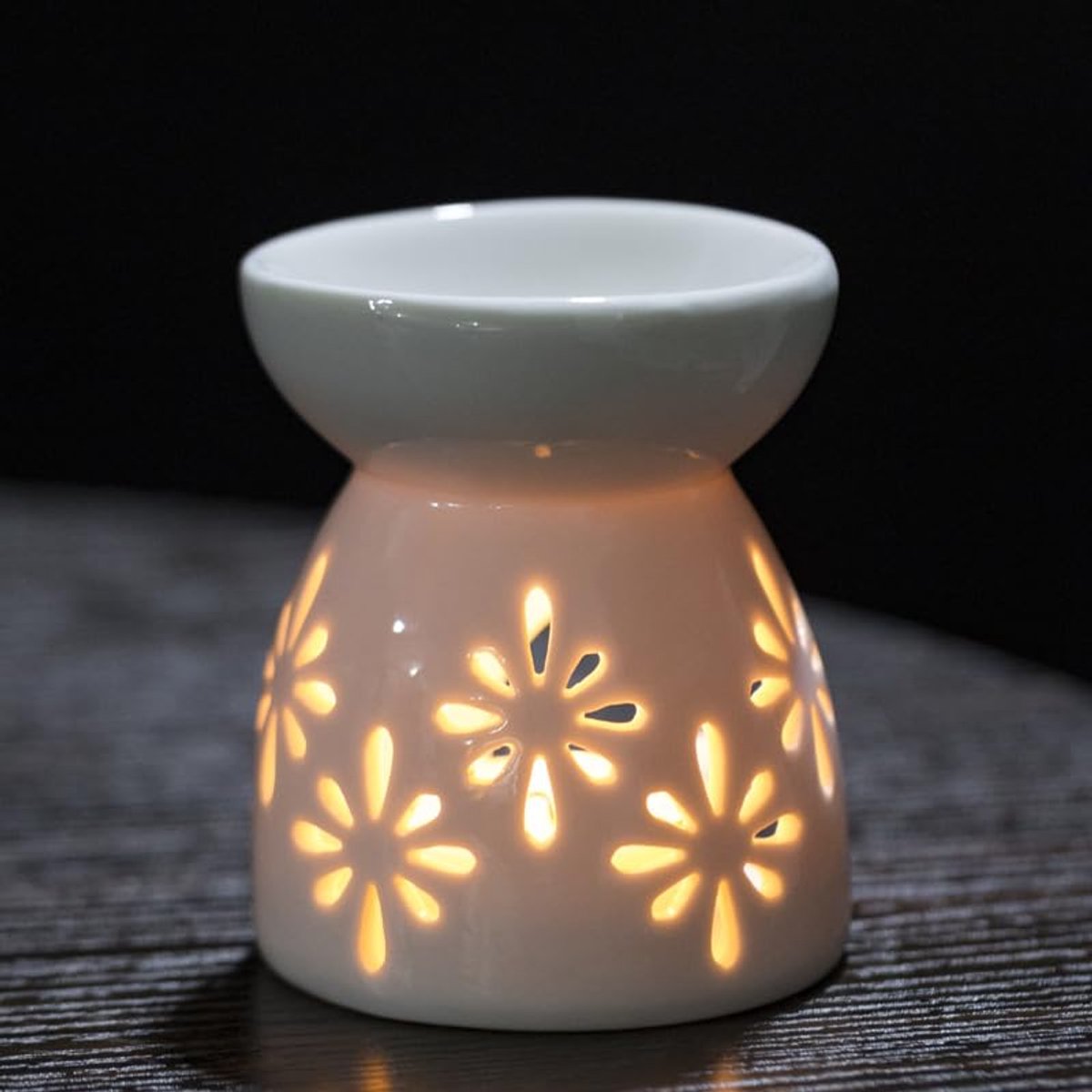 Dailygoods - Keramische Geurkaars Houder - Mini Aroma Verdamper voor Wellness