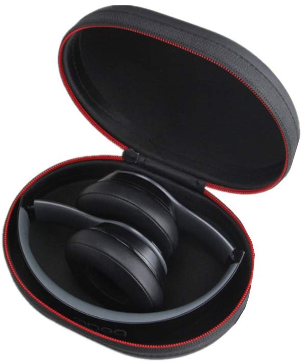 Dailygoods - Draagtas voor Beats Studio en Hoofdtelefoons - Zwart PU-leer