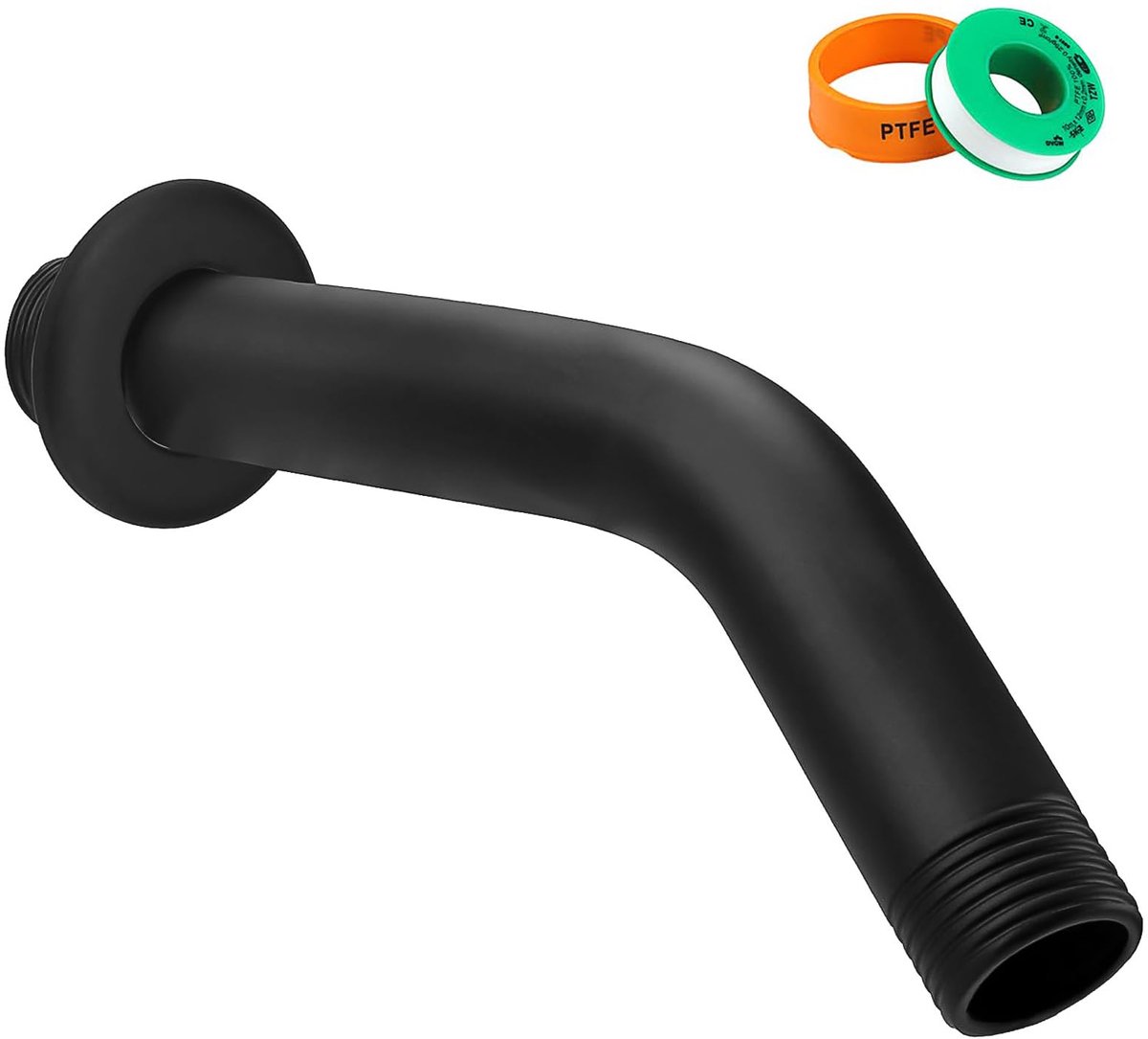 Dailygoods - Douche-arm van Roestvrij Staal met Ventielband 15 cm
